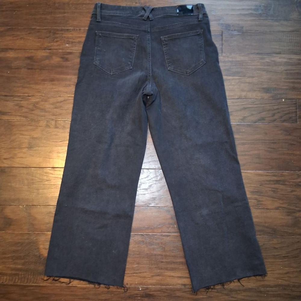 PAIGE Nellie High Rise Wide Leg Raw Hem Ankle Jeans - Picture 10 of 12
